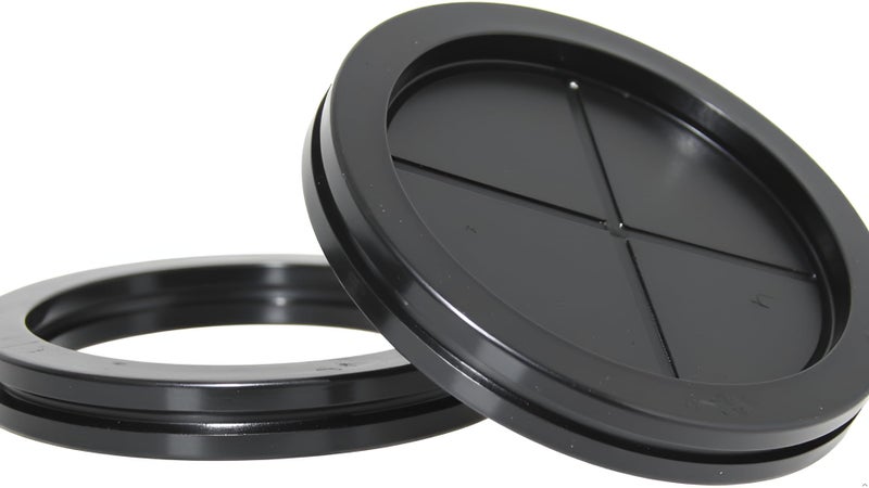 Flyshop Black 100mm 4" Rubber Plug, 90mm 3-9/16" ID, Hole Plug Synthetic Rubber Grommets Wire Protection, Round, Double-Sided, 4-Pack (Size 90mm x 100mm) - Image 3